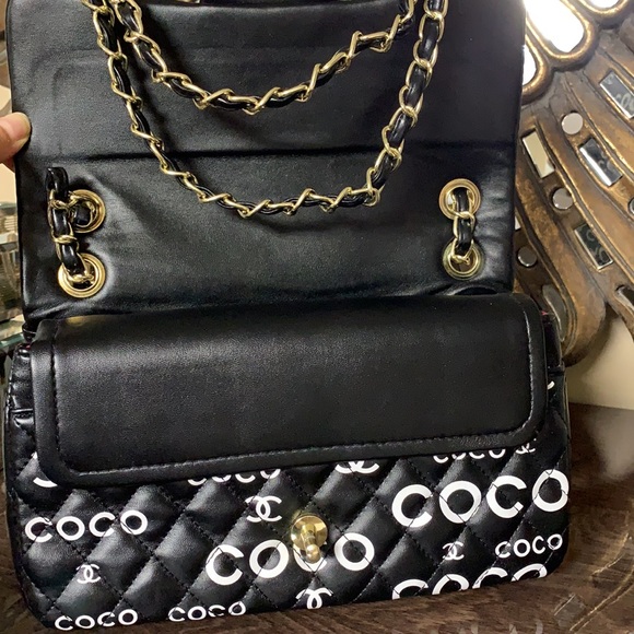 Chanel COCO Logo Medium Double Flap Classic - Picture 12 of 14